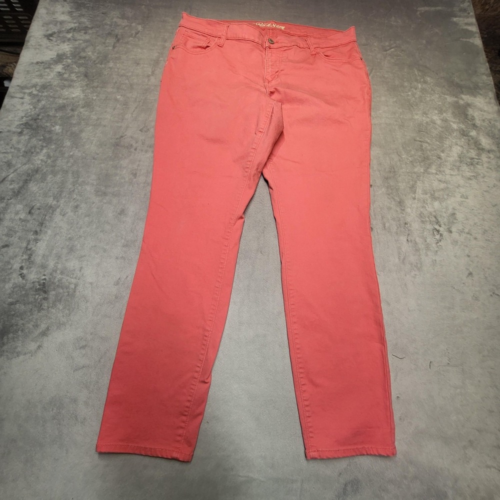 Old Navy Jeans Womens 18 Pink RockStar Skinny Mid Rise Stretch 5-Pocket